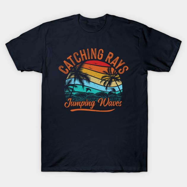 Vintage Surf Catching Waves T-Shirt by Banned Books Club